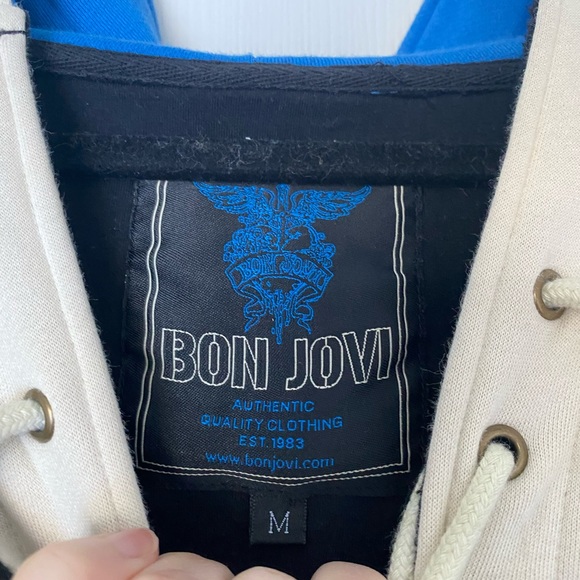 Bon Jovi The Circle Tour cotton blend Hockey Sweatshirt Hoodie #83 size medium - Picture 4 of 7